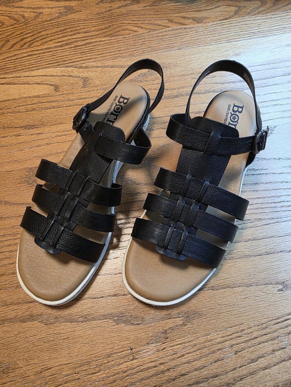 Børn Marni Black Handcrafted Leather Cage Ankle Strap Sandals Size 10M Women's